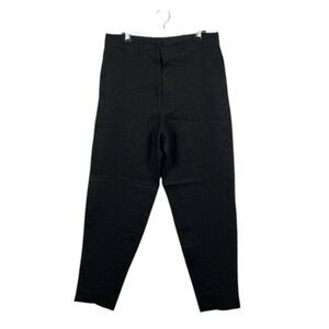 NWT COS 100% Linen Tapered Trousers Pants Men's Black Size 32R
